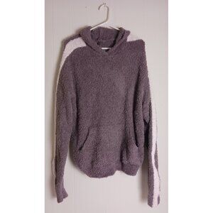 SKIMS Gray Oversized Sherpa Pullover Hoodie - SIZE S